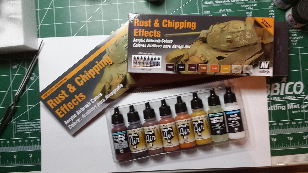 LIANG Airbrush Stencil Template Tool Kit – For 1/35, 1/48, 1/72 Scale Model Weathering, Chipping & Mud Effects