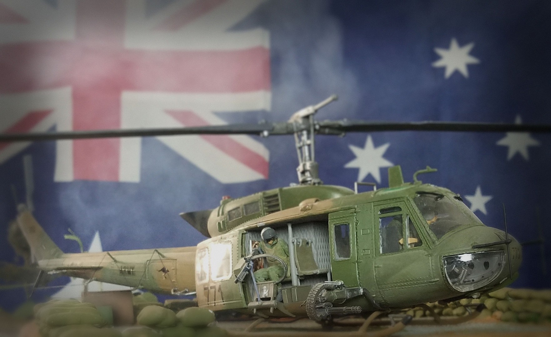 1 35 Scale Huey Helicopter Model