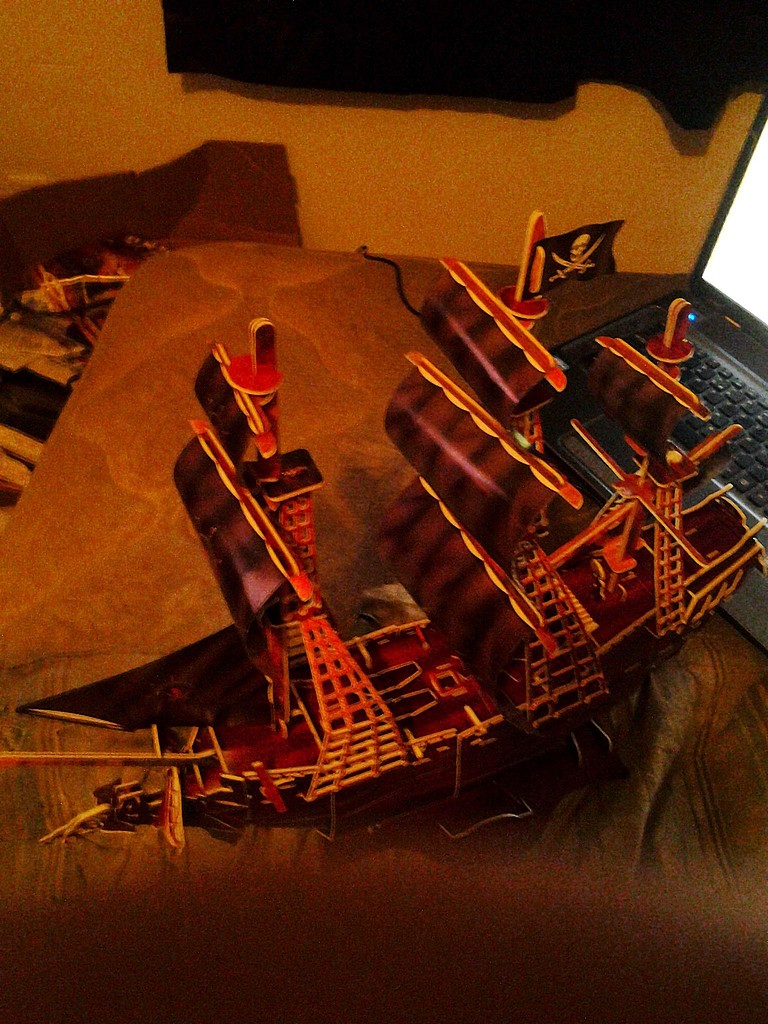 Puzzle 3D per Adulti Queen Anne'S Revenge 391 Pezzi, Nave Pirata