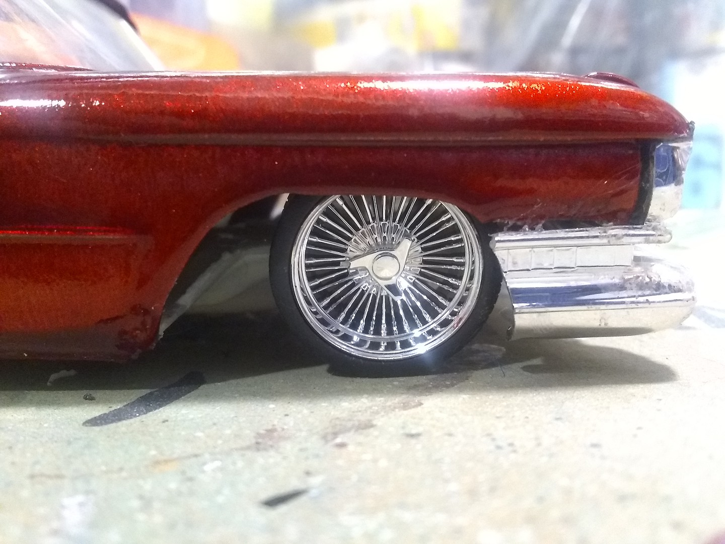 Chrome 19 DZ's w/Low Profile Tires (4) Plastic Model Tire Wheel 1