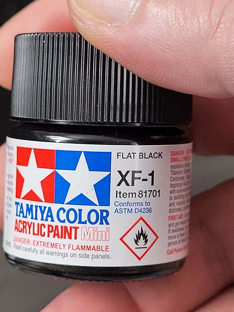 Tamiya Acrylic Mini XF-1 Flat Black