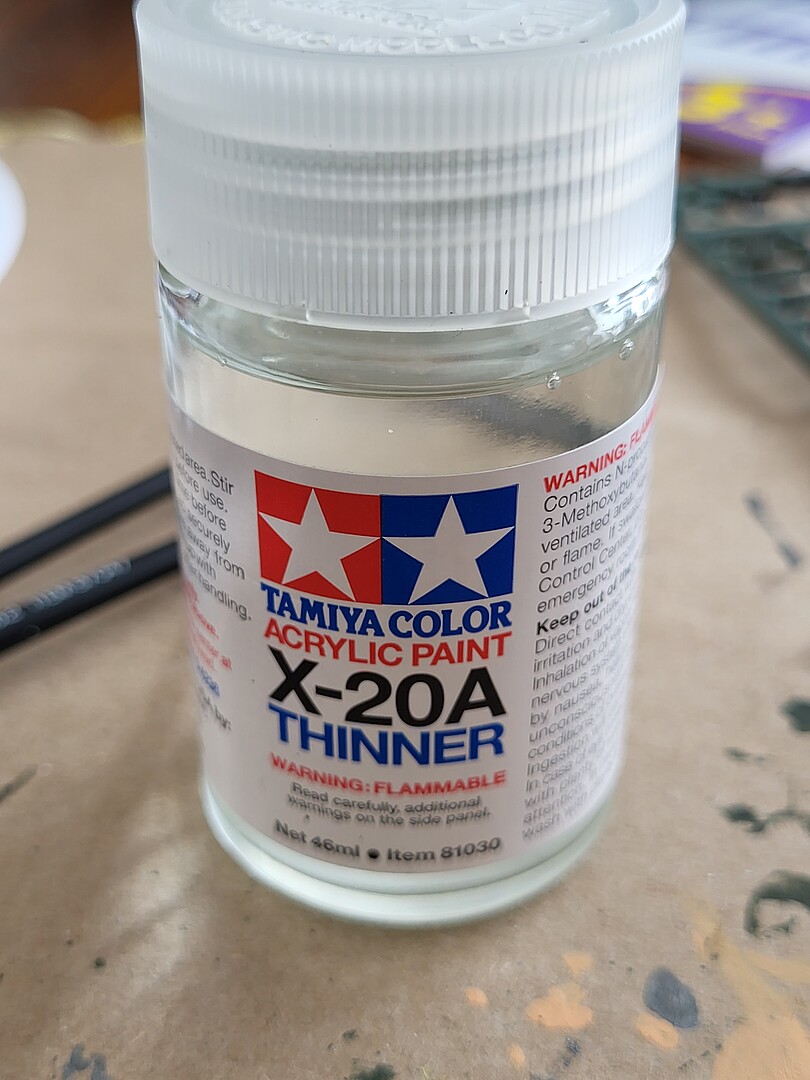 Tamiya Acrylic X20A Thinner 1.5 oz Hobby and Model Acrylic Paint