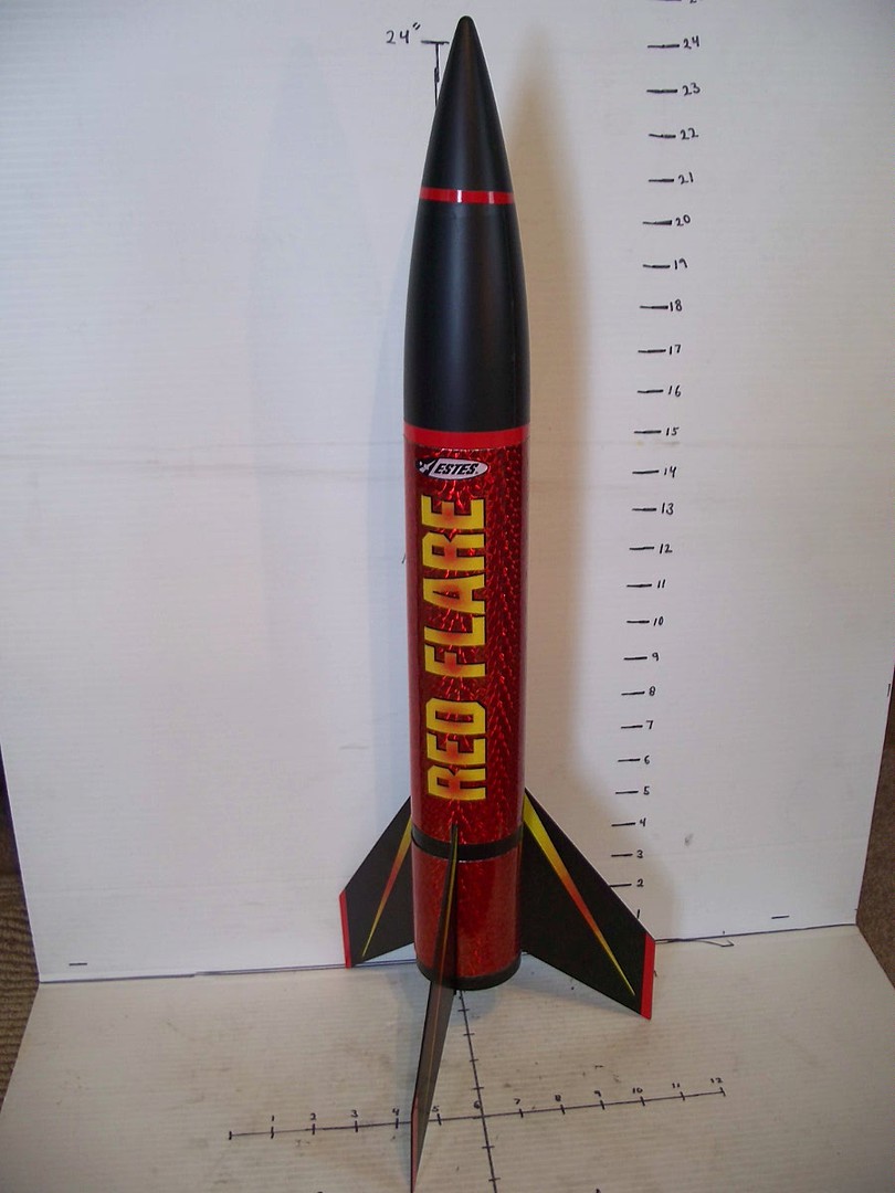Estes Red Flare Model Rocket Kit Skill Level 2EX 1954 